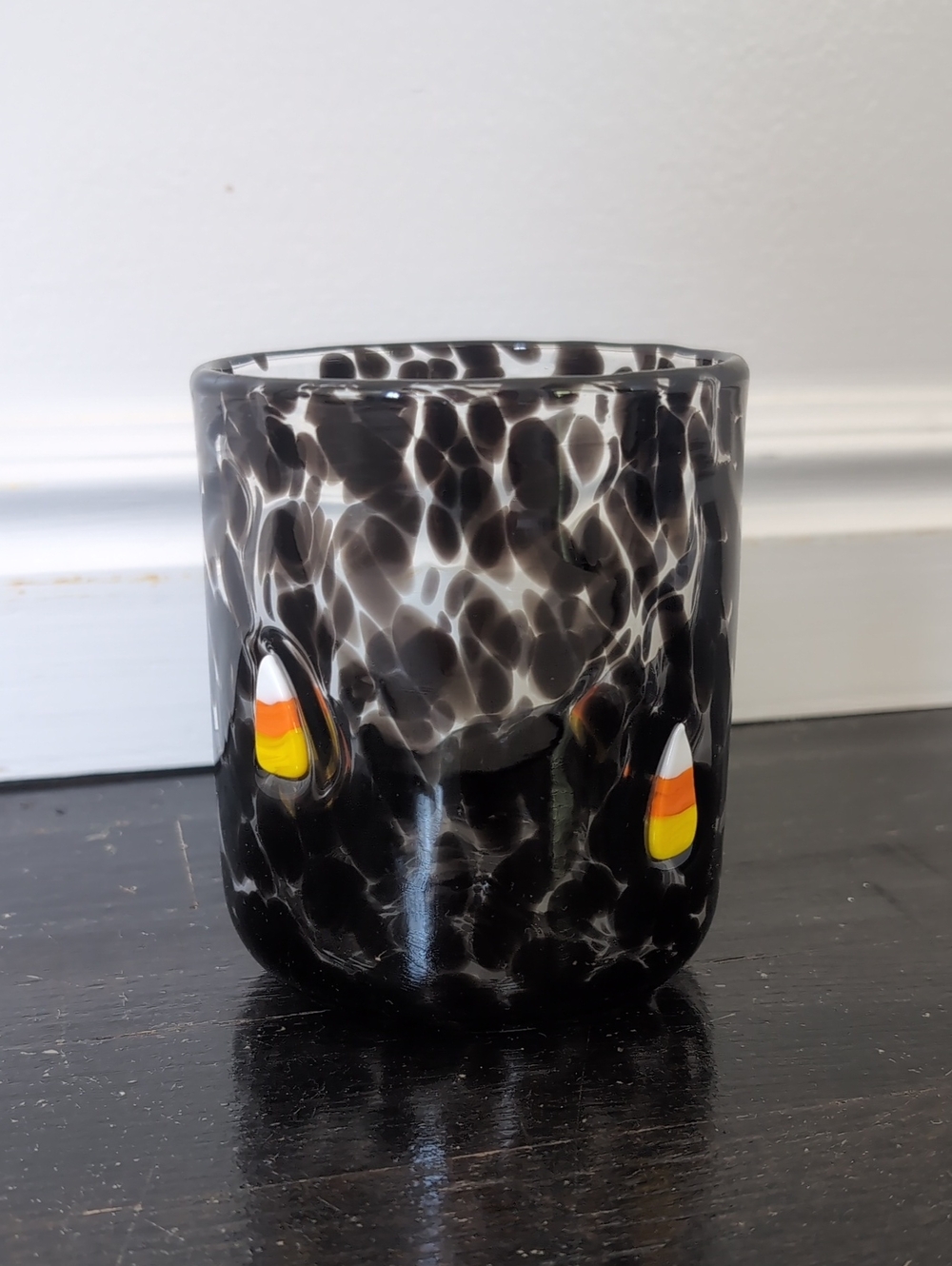 Anthropologie Halloween Mystic Icon Juice Glass - Candy Corn